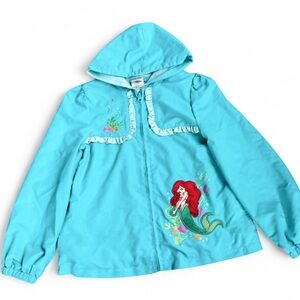 Disney Arielle Little Mermaid windbreaker Y2K Girls 9/10